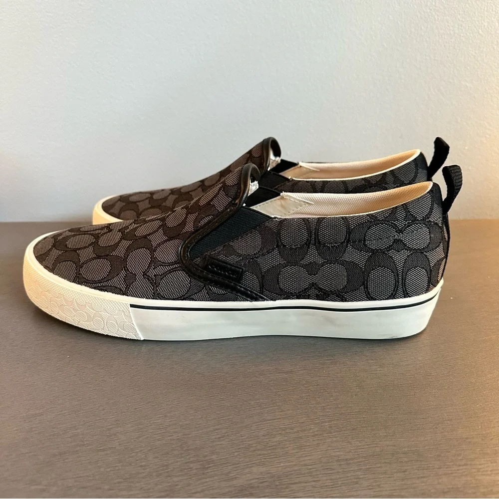 Coach Jacquard Slip-on Skate Shoes NWOB Men's 8.5
